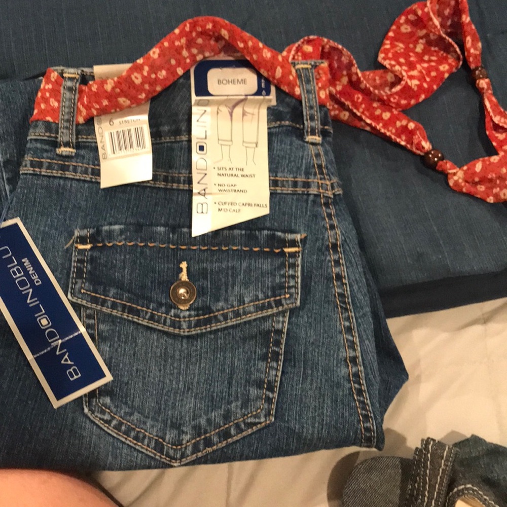 Bandolinoblu crop jeans size 6